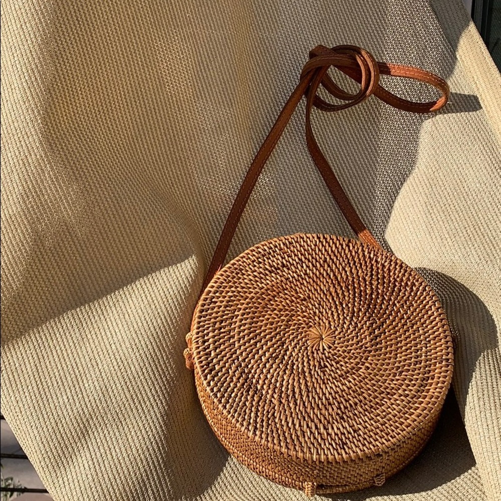 Madewell x Folk Fortune Bali Rattan Roundie Bag